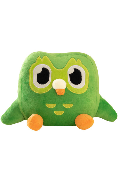 BANDAI Choice 20cm Green Duolingo Owl Plush Toy Duo Plushie Of Duo The Owl Ca...