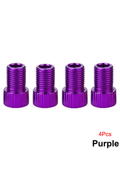 Choice6 مجموعة محولات صمامات بريستا إلى شريدر (4 قطع) من اللون الأرجواني، من ...