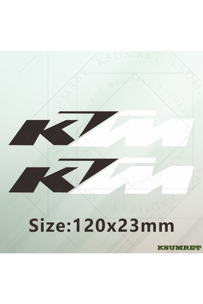 Choice12 ملصق فينيل أبيض صغير مقاوم للماء للدراجات النارية من KTM