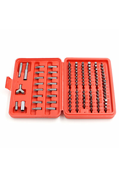 Choice مجموعة 100 قطعة في علبة حمراء، مجموعة 100 قطعة من مفكات البراغي الكهرب...