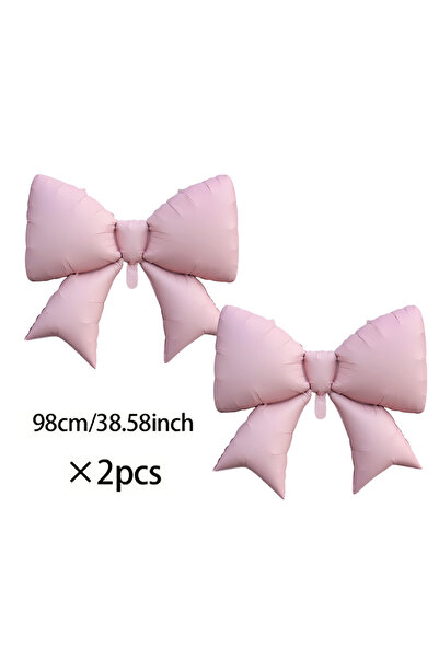 Choice نمط آخر ٢: بالون أبيض عليه لافتة "عيد ميلاد سعيد" وبالون وردي فاتح مزي...