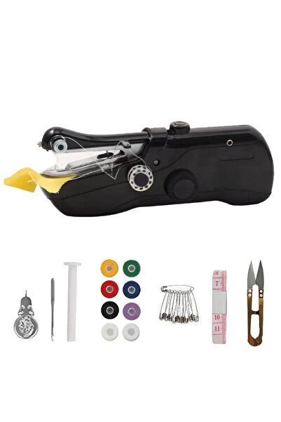 Choice Black Set B 1pc Mini Portable Home Handheld Electric Sewing Machine – ...