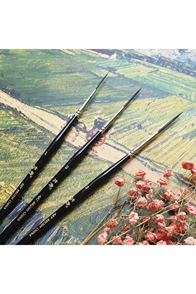 Choice 3pcs Long Pen Tip High Quality Nylon PaintBrush For Waterclolr Paintin...