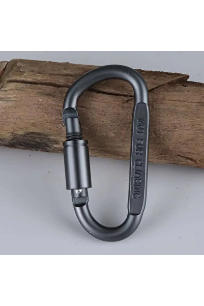 Choice خطاف رمادي على شكل حرف D، قطعة واحدة، لوازم الهروب، حلقة تسلق، مشبك صا...