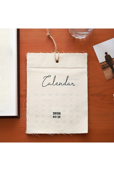 Choice تقويم 2026 بدون خطاف، بتصميم بسيط، لتزيين جدران الغرفة أو مكتب المنزل