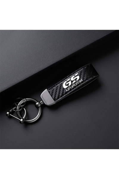 Choice حامل سلسلة مفاتيح للدراجات النارية مصنوع من الجلد الأسود عالي الجودة، ...