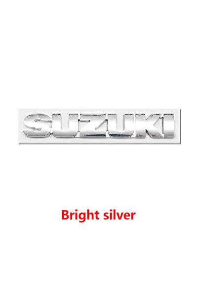 Suzuki Bright silver-1pc ABS Car Letter Fender Side Emblem Styling Decor Stic...
