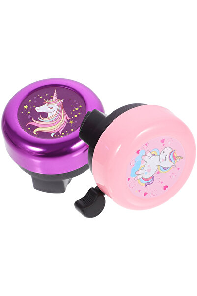Choice pinkpurple2PCS-a 2PCS Cute Unicorn Bike Bells Handlebar Bells for Girl...
