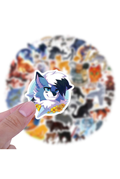 Choice A-60 قطعة 60/120 قطعة ملصقات جرافيتي كرتونية لشخصيات محاربي القطط، منا...