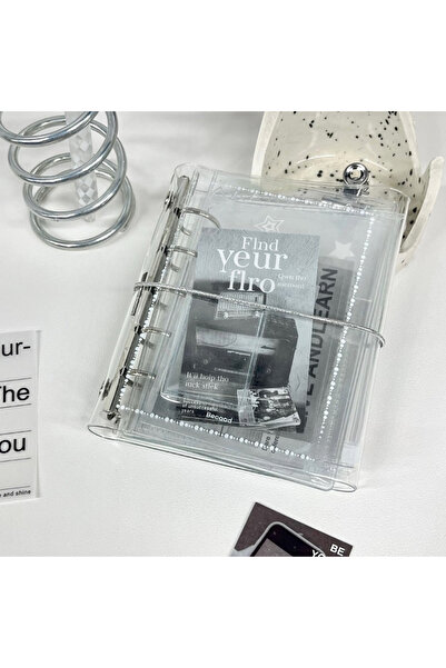 Choice Shell only-1 PCS Transparent M5 Tri-fold Loose-leaf Journal DIY Detach...