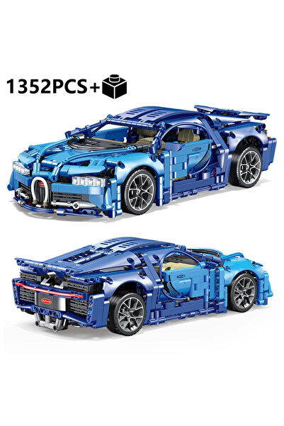 Choice JM27- سيارة بوغاتي فيرون الخارقة الزرقاء، نموذج تجميع، هدية للأولاد، ل...