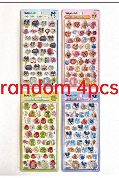 Choice1 4 ملصقات عشوائية من نوع كاواي تاماغوتشي، ملصقات كرتونية إبداعية، ملصق...
