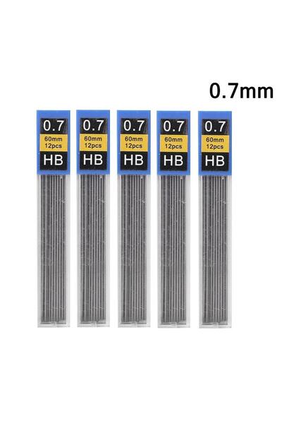 Choice مجموعة أقلام رصاص ميكانيكية معدنية بخمس علب، برؤوس رصاص 0.7 مم، و0.3، ...