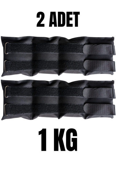 Jukon 1 Kg x 2 Adet Toplam 2 Kg El ve Ayak Bilek Ağırlığı Kas Güçlendirici Ku...