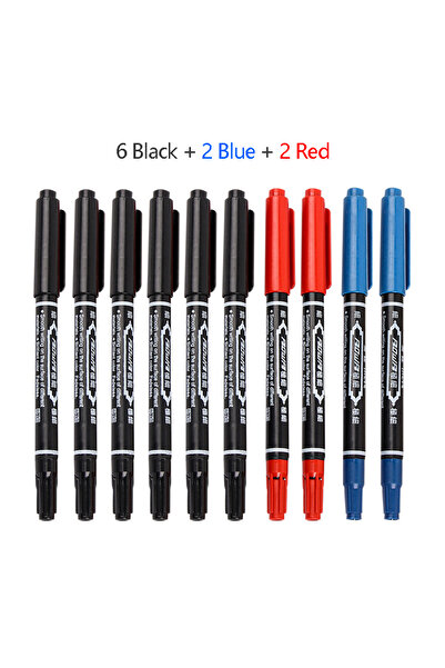 Choice 10 Pcs Mix Color Set 10pcs Permanent Art Marker Pen Fine Point Waterpr...