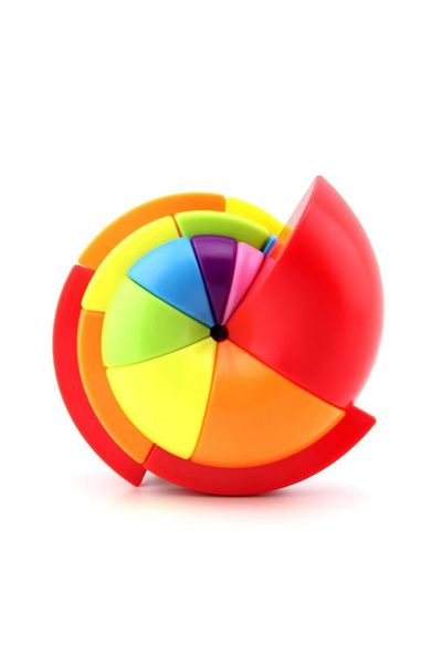 Choice مكعب أحجية قوس قزح ملتوي من يين وو موفانغ، شكل غريب، بدون ملصقات، ألعا...