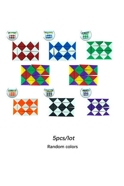 Choice مجموعة من 5 قطع من أحجية ثلاثية الأبعاد، مكعب مسطرة سحري، ألعاب تململ،...