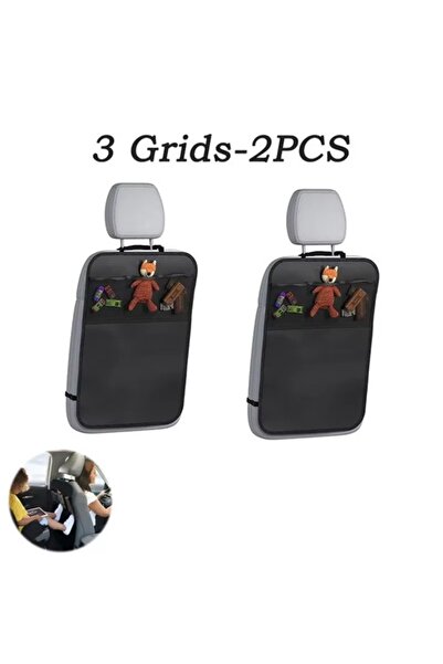 Choice قطعتان من سجادات مقاعد السيارة المصنوعة من قماش أكسفورد مع جيوب للتعلي...