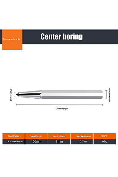 choice2 مركز ثقب معدني من فولاذ الكروم والفاناديوم المقوى A1، نقطة مركزية لتح...