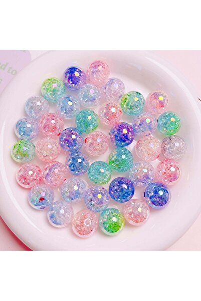 Choice1 20 قطعة من الأكريليك بأشكال عشوائية، مقاس 16 مم، بفتحات مستقيمة، بنمط...