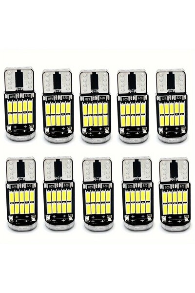 Choice White 10pcs red LED Light Bulb T10 W5W 194 501 Led Bulbs Decoding No E...