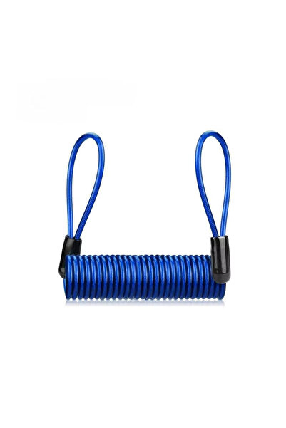 Choice Blue 1/2pcs 25-90cm Bike Spring Cable Lock Anti-Theft Rope Alarm Disc ...