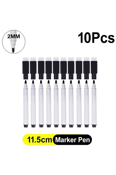 Choice 10Pcs Magnetic Dry Erase Markers with Eraser Cap White Board Marker fo...