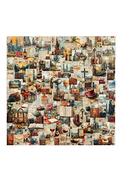 Choice 50 قطعة من ملصقات صفحات مذكرات السفر القديمة، لتزيين أغطية الهواتف وال...