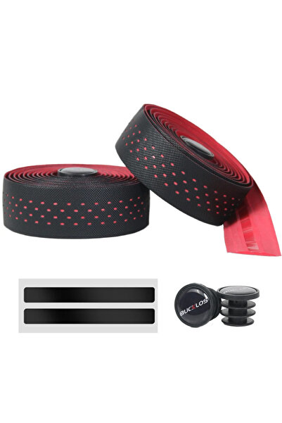 BUCKLOS RED Road Bike Tape PU+EVA Breathable Bicycle Handlebar Wrap Anti-Slip...