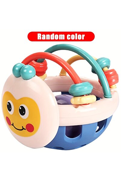 Choice Blue Animal Winkel Bee Multicolor Rattle & Sensory Teether for Baby an...