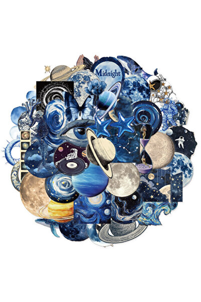 Choice 50PCS 50PCS Transparent Astronomy Space Planet Stickers Cartoon DIY St...