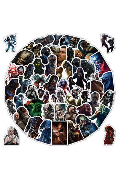 Choice ٥١ قطعة من ملصقات فيلم الرعب المفترس الجديد، لعبة وحوش للأطفال، يمكنك ...