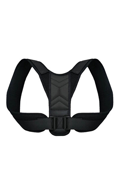 Choice L black Adjustable Back Shoulder Posture Corrector for Home Office Spo...