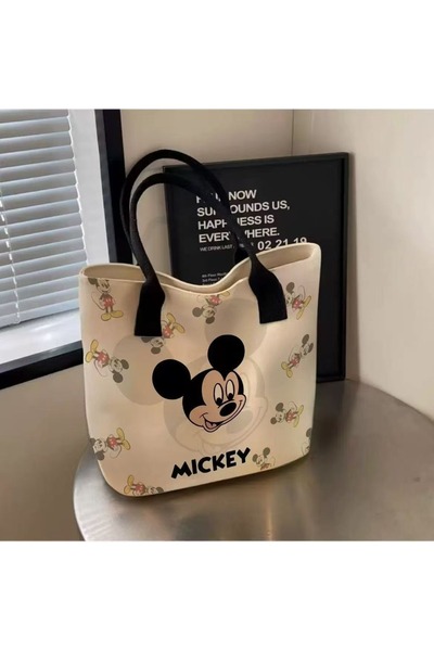 Choice4 2 Disney Mickey Mouse Minnie Versatile Large Capacity Canvas Shoulder...