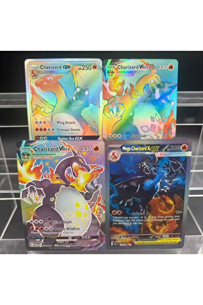 Choice5 مجموعة بطاقات PTCG مكونة من 4 قطع، بطاقات يمكنك صنعها بنفسك: ميجا تشا...