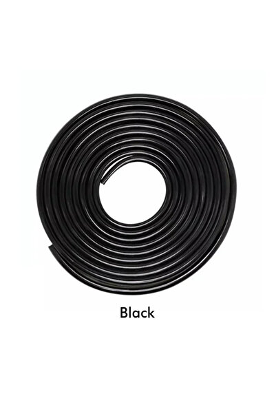 Choice 5m Black Car Door PVC Edge Protector Decorative Shape Scratch-proof Co...