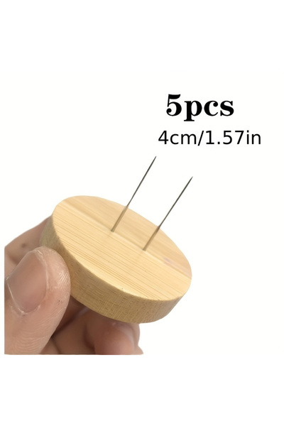 Choice 4cm 5pcs 5/10Pcs Crochet Doll Stand Doll Stand Round Wooden Display St...
