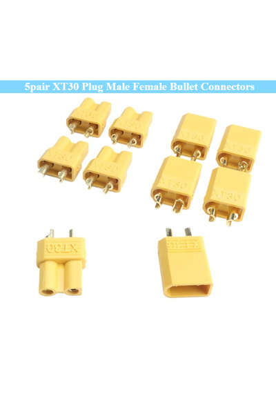 Choice محول XT30 (5 أزواج) - موصلات XT30 ذكر وأنثى - موصلات رصاصية لبطاريات ا...