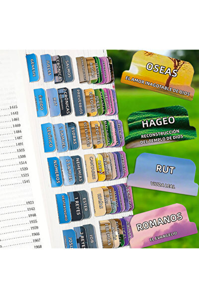 Choice colorful Spanish Bible Tabs, Bible Content in Spanish with Soul-Nouris...