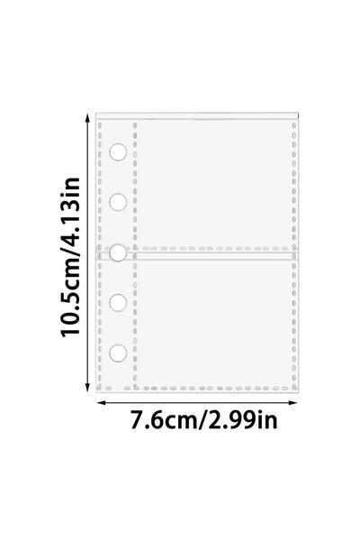 choice2 Transparent 2 grids M5 binder replacement card pages transparent bind...