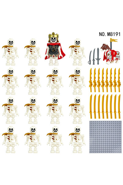 Choice 1. مجموعة بناء مجسمات هيكل عظمي من العصور الوسطى M8191 عبر الحدود، جزي...