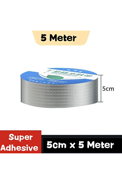 choice2 شريط بوتيل مقاوم للماء، 1.5 مم، 5 سم × 5 م، شريط لاصق ذاتي مقاوم للتس...