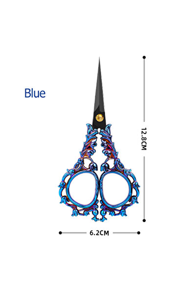 Choice Blue Vintage Sewing Scissors - Antique Embroidery Scissors for Cutting...