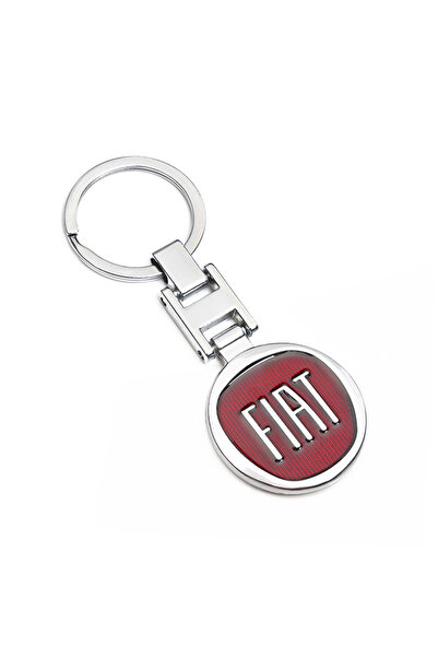 Fiat 1Pcs Abarth 1Pcs Car Emblem Keychain Metal Key Ring Accessories For Abar...