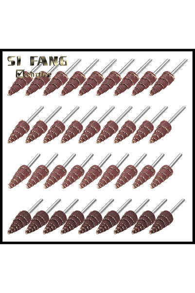 Choice11 مجموعة رؤوس تجليخ مخروطية مدببة 10 قطع، 80 × 20 × 6 مم، 5/10 قطع، مع...