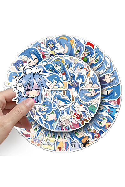 Choice ٥٠ قطعة من ملصقات جرافيتي إيزومي كوناتا، ملصق أنمي لاكي ستار، مناسب لل...