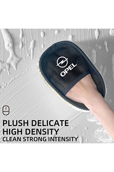 Choice قفاز غسيل سيارات أسود اللون، قطعة واحدة، وفرشاة تنظيف وتلميع ناعمة من ...