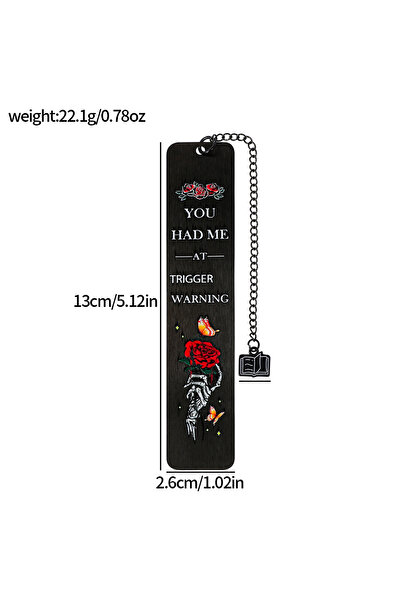 Choice فاصل كتب مميز بنكهة رومانسية داكنة، هدية مثالية لمحبي الكتب، هدية عيد ...