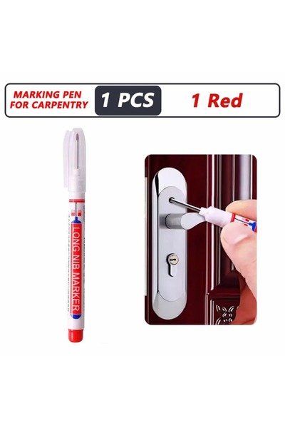 Choice 1 Red 1-8PCS 20mm Deep Hole Long Nib Head Markers For Metal Perforatin...