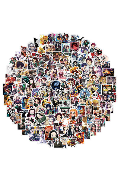 Choice1 Bandai 100PCS Demon Slayer 100/200pcs Cartoon Anime Demon Slayer Stic...